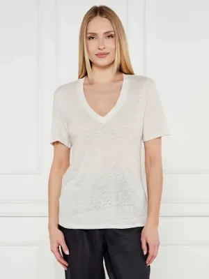 BOSS ORANGE Lniany t-shirt C_Ela_1 | Regular Fit