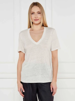 BOSS ORANGE Lniany t-shirt C_Ela_1 | Regular Fit
