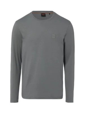 BOSS Orange Męska koszula z długim rękawem - Tacks Mężczyźni Bawełna szary,