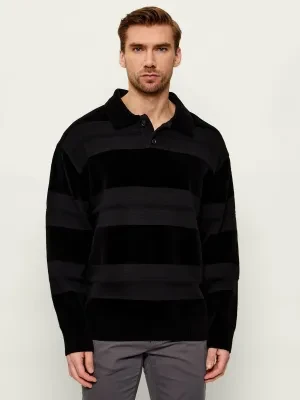 BOSS ORANGE Polo Amburgh | Relaxed fit | z dodatkiem wełny