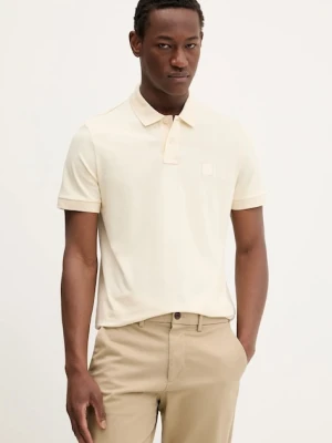 BOSS Orange polo męski kolor czarny gładki 50507803
