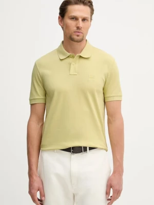 BOSS Orange polo męskie bawełniane z elastanem Passenger