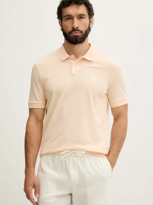 BOSS Orange polo męskie bawełniane z elastanem Passenger