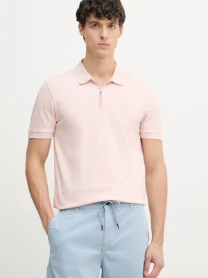 BOSS Orange polo męskie z bawełną