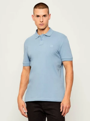 BOSS ORANGE Polo Passenger | Slim Fit błękitny