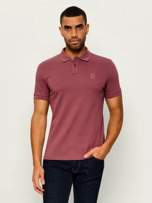BOSS ORANGE Polo Passenger | Slim Fit bordowy