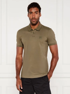 Zdjęcie produktu BOSS ORANGE Polo Passenger | Slim Fit | stretch khaki
