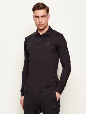 BOSS ORANGE Polo Passerby | Slim Fit czarny