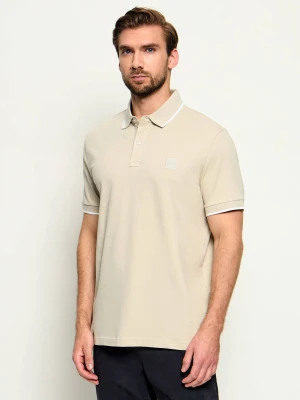 BOSS ORANGE Polo Passertip | Slim Fit | pique beżowy
