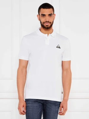 BOSS ORANGE Polo Pe_fishpatch | Regular Fit biały