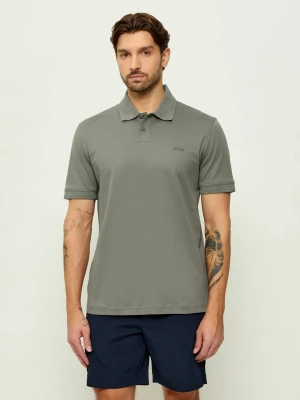 BOSS ORANGE Polo Pe_Interlock | Regular Fit szary