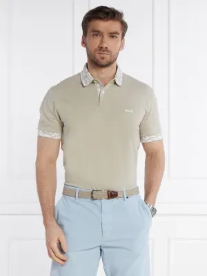 BOSS ORANGE Polo Pe_Ocean_detailed | Regular Fit