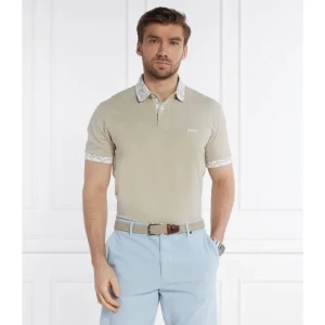 BOSS ORANGE Polo Pe_Ocean_detailed | Regular Fit