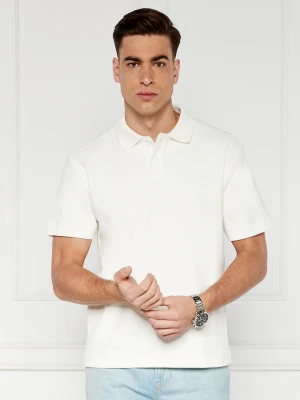 BOSS ORANGE Polo Pe_Towel | Relaxed fit ecru