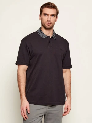 BOSS ORANGE Polo Pe_wildnature | Regular Fit czarny