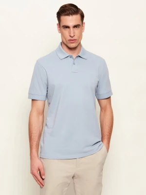 BOSS ORANGE Polo Prime | Regular Fit błękitny