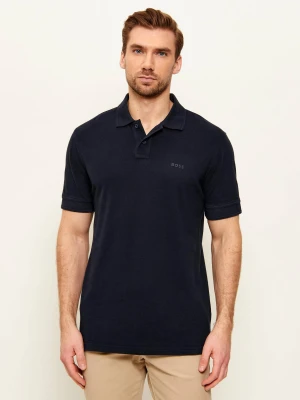 BOSS ORANGE Polo Prime | Regular Fit granatowy