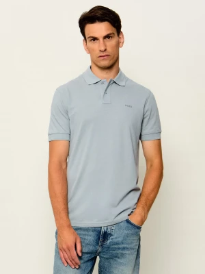 BOSS ORANGE Polo Prime | Regular Fit niebieski
