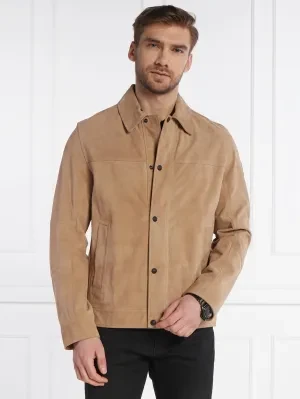 BOSS ORANGE Skórzana kurtka Jomister | Regular Fit