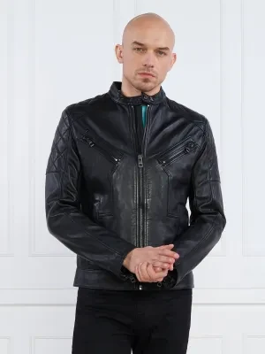 BOSS ORANGE Skórzana kurtka Jonata | Regular Fit