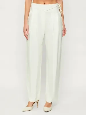 BOSS ORANGE Spodnie C_Talily | Relaxed fit | z dodatkiem lnu