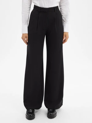 BOSS Orange Spodnie - C_Tiwi2 Kobiety Sztuczne włókno czarny jednolity,