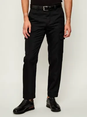 BOSS ORANGE Spodnie cargo Sisla-R | Tapered fit | z dodatkiem wełny