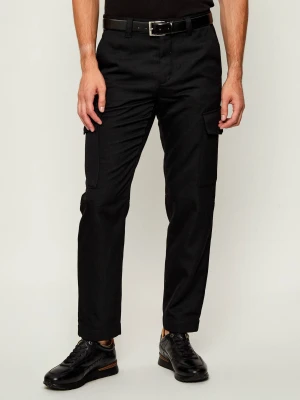 BOSS ORANGE Spodnie cargo Sisla-R | Tapered fit | z dodatkiem wełny