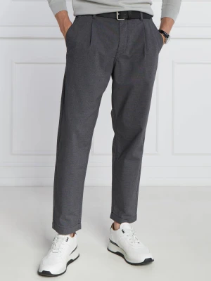 BOSS ORANGE Spodnie chino Shyne | Tapered grafitowy