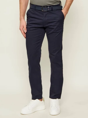 BOSS ORANGE Spodnie chino | Slim Fit granatowy