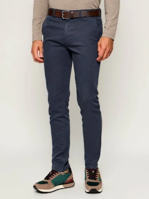 BOSS ORANGE Spodnie chino | Slim Fit granatowy