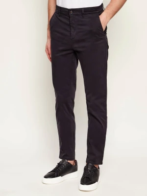 BOSS ORANGE Spodnie chino | Tapered fit czarny