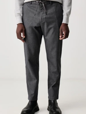 BOSS Orange spodnie męskie Chino_Tapered_DS_11 szary