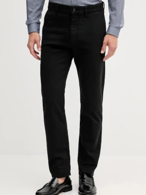BOSS Orange spodnie męskie kolor czarny w fasonie chinos 50542975