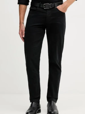 BOSS Orange spodnie męskie kolor czarny w fasonie chinos 50549379