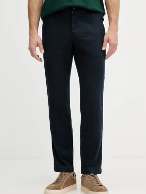 BOSS Orange spodnie męskie z lnem