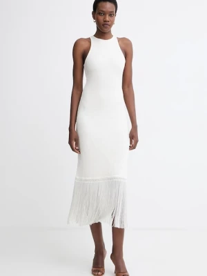 BOSS Orange sukienka letnia z wiskozą C Farseille