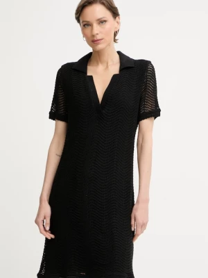 BOSS Orange sukienka z bawełną C Eloa