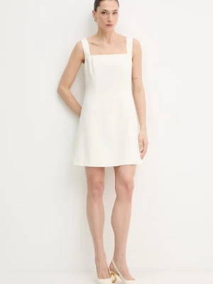 BOSS Orange sukienka z dodatkiem lnu C Dalily