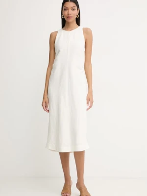 BOSS Orange sukienka z lnem C Delinna