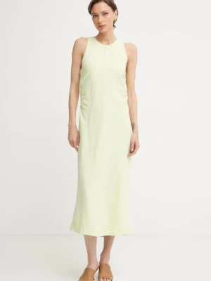 BOSS Orange sukienka z lnem C Delinna