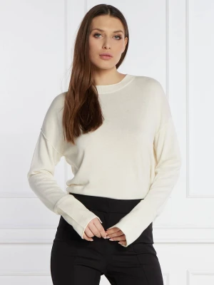 BOSS ORANGE Sweter C_Fannie | Relaxed fit biały