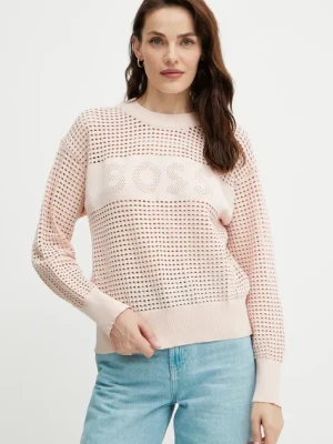 BOSS Orange sweter damski kolor różowy lekki 50510202