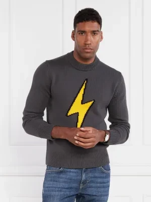 BOSS ORANGE Sweter Kaflash | Regular Fit