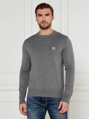 BOSS ORANGE Sweter Kanovano | Regular Fit | z dodatkiem kaszmiru szary