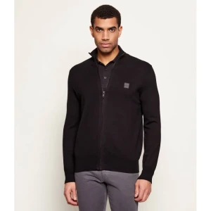 BOSS ORANGE Sweter Kanozip_S | Regular Fit | z dodatkiem kaszmiru