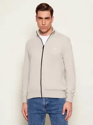 BOSS ORANGE Sweter Kanozip_S | Regular Fit | z dodatkiem kaszmiru
