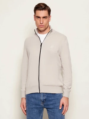 BOSS ORANGE Sweter Kanozip_S | Regular Fit | z dodatkiem kaszmiru