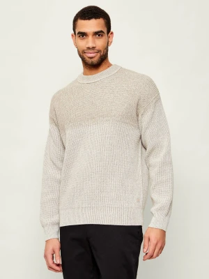 BOSS ORANGE Sweter Kartney | Regular Fit | z dodatkiem wełny beżowy