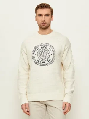 BOSS ORANGE Sweter Kerbert | Relaxed fit | z dodatkiem wełny